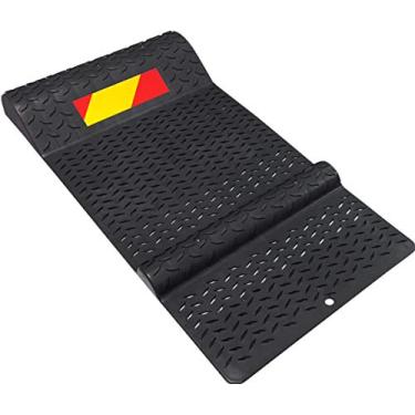 Imagem de Tapete de estacionamento de plástico elétrico guias para veículos de garagem, antiderrapante carro segurança parque auxiliar - preto, cinza, amareloElectriduct 1 Unit preto SB-ED-PM-BK