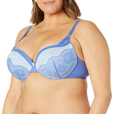 Imagem de Maidenform Sutiã feminino Love The Lift Up & in Underwire 'Dm9900, Azul forte profundo com voo azul, 34D