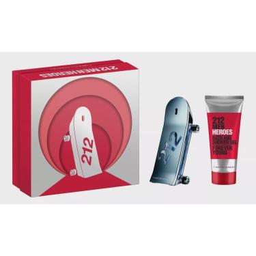 Imagem de Perfume Kit 212 Men Heroes 90ml + 100ml Shower Gel Carolina Herrera