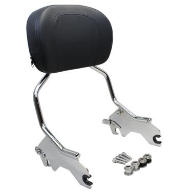 Imagem de YHMOTO Sissy Bar Destacável Encosto Vertical do Passageiro com Kit de Hardware de Ancoragem Apto para Harley Low Rider FXLR Sport Glide FLSB S FXL S FXLTS ST FXLRST EL DIABLO FXRST 2018-2023 (Chrome)