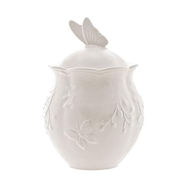 Imagem de Açucareiro de Porcelana New Bone Butterfly Flower 370ml - Lyor