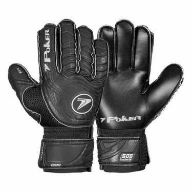 Imagem de Luva de Goleiro Poker Semi Profissional Multiterreno Cosmo, Preto, 11