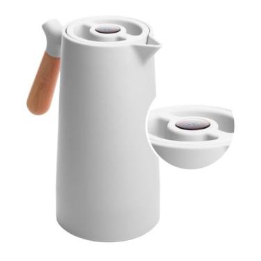 Imagem de Garrafa Térmica Com Cabo De Madeira E Termômetro 1l Wollf - Wolff