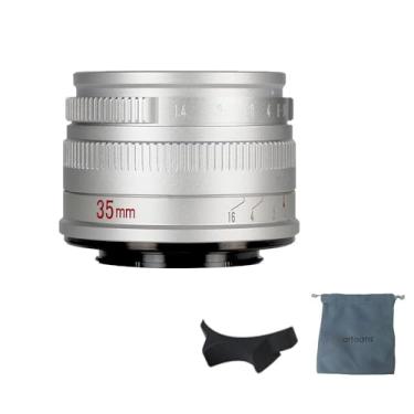Imagem de 7artisans Lente fixa de foco manual F1.4 Mark II APS-C de 35 mm com grande abertura compatível com câmeras sem espelho Canon R Mount RP R5 R6