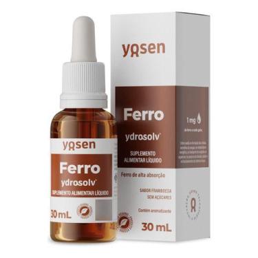 Imagem de Yosem Ferro Liquido 30ml De Alta Absocao Framboesa