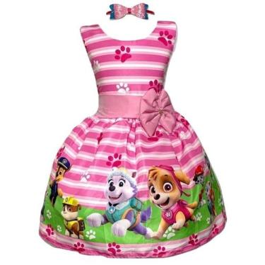 Imagem de Vestido Temático Patrulha Canina - PEQUENOS ENCANTOS BABY, Rosa, PP 0/