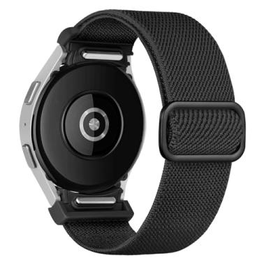 Imagem de Pulseira esportiva de nylon elástico sem lacunas One Click Galaxy Watch FE 7 6, 4, 5 de 40 mm e 44 mm/Watch 6 4 Classic de 47 mm, 43 mm, 42 mm e 46 mm/Watch 5 Pro de 45 mm, 20 mm