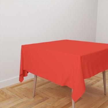 Imagem de Toalha De Mesa Quadrada 4 Lugares Tecido Oxford Lisas - 140x140cm - Co