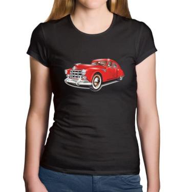 Imagem de Baby Look Algodão Retro Classic Red Car - Foca na Moda, Preto, M
