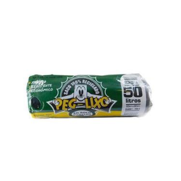 Imagem de saco para lixo rolo 50 litros com 40 sacos - papelial