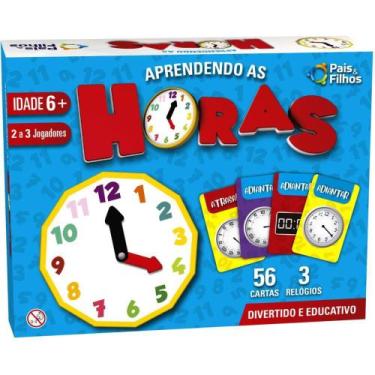 Imagem de Brinquedo Pedagógico Aprendendo as Horas - Pais e Filhos