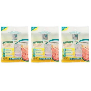 Imagem de Kit 3 Anti Mofo Desumidificador Para Armários com Gancho Lavanda My Cl