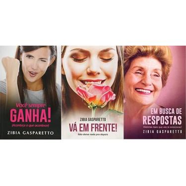 Imagem de KIT 3 LIVROS Zibia Gasparetto Você Sempre Ganha + Vá em Frente. Não De
