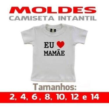 Imagem de Molde De Camiseta Infantil Um Tam. A Escolha Correios - Modelagem e Di