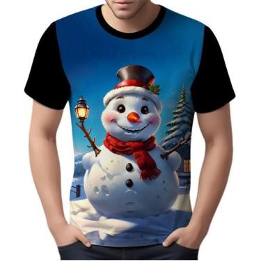 Imagem de Camise Camiseta Tshirt Natal Festas Boneco de Neve Noel 2 - Enjoy Shop