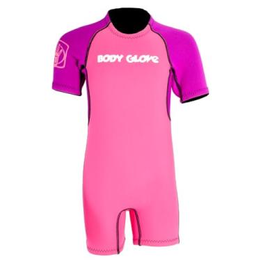 Imagem de Body Glove Child's Pro 3 Spring Suit 2,5 mm, roupa infantil para meninas, roupa de natação, manga de neoprene