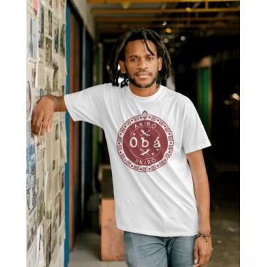 Imagem de Camiseta Obá - Algodão - Saravando Acessórios Religiosos, EXG