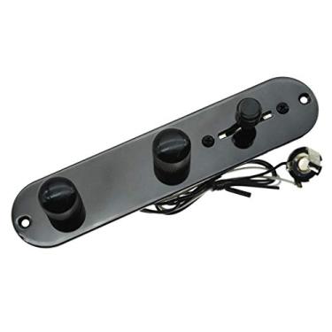 Imagem de KAISH Placa de controle totalmente carregada, placa de controle de 3 vias com fio para para-lama Tele/Telecaster preto