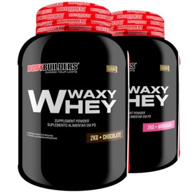 Imagem de Kit 2x Waxy Whey Chocolate e Morango 2kg - Bodybuilders