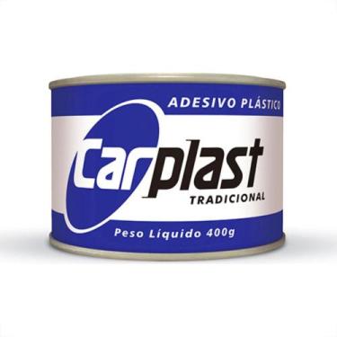 Imagem de Massa Plastica 400Gr Carplast Cinza - Kit C/12 Unidades - MAXI RUBBER