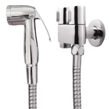Imagem de Kit Ducha Higiênica Registro Dupla Saída Água Chuverinho Duchinha Bidê