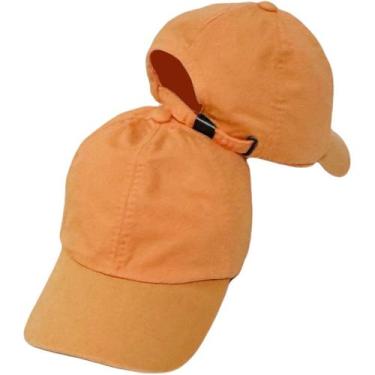 Imagem de Boné Salmão Unissex Sem Estampa Uniforme Sarja Bordar Personalizar Fiv