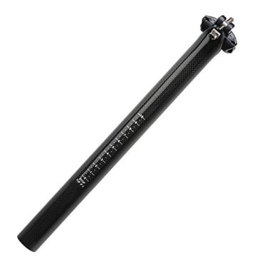Imagem de Carbon SeatPost 30,8 400 mm Litetop 3K Fibra de Carbono Selim Adequado para a maioria das Bicicletas Mountain Bike Road Bike MTB MTN BMX (preto)