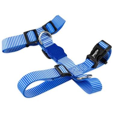 Imagem de Mood Pet Coleira Peitoral Para Cachorro Cães Modelo H Tradicional Tamanho Porte Grande Médio Pequeno (Jetty, G)