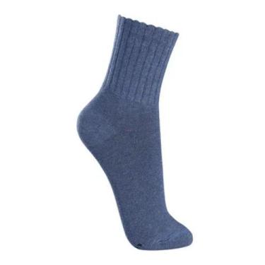 Imagem de Meia Esportiva Lupo 3290-009 Cano Longo Algodão Anatômica, Jeans, 45-4