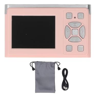 Imagem de HD Digital Camera AutoFocus 16x Zoom 50MP Imagem 1080p Gravador de câmera vintage Suporte de vídeo e transferência de fotos Perfeita para iniciantes e entusiastas de viagens (Róseo)