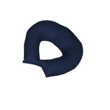 Imagem de Almofada De Amamentação Suede Azul Marinho - Majú Decor