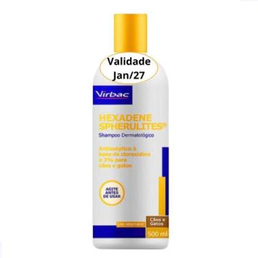 Imagem de Shampoo Dermatológico Hexadene Spherulites 500ml Virbac para Cães e Ga