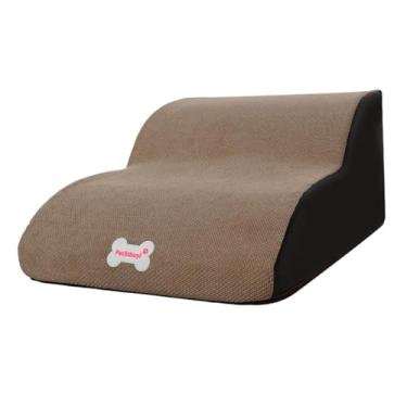 Imagem de Generic Escadas de cães degraus de cachorro, vistosos, leves, macios, para cama alta, não deslizam, degraus para animais de estimação para cães mais velhos, Camelo