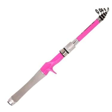 Imagem de Vara de pesca portátil mini 5/6/7/7 seção de fibra de carbono telescópica 1,5 m-2,4 m Vara de pesca leve para lagoa salgada/doce