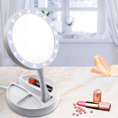 Imagem de Espelho Iluminado Led Articulado Portátil Perfeito Maquiagem