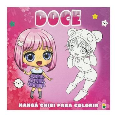 Imagem de Manga Chibi Para Colorir: Doce