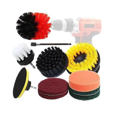 Imagem de Escova Elétrica Para Furadeira, Limpador De Azulejos Para Banheiro, Fe