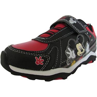 Imagem de Disney Tênis infantil Mickey Mouse - Preto/Vermelho, Preto, 10 Toddler