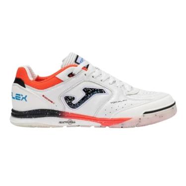 Imagem de Chuteira de Futsal Joma Top Flex Rebound (Branco e Coral, BR, Adulto, Numérico, 40)