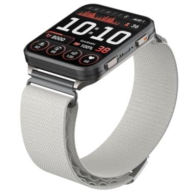 Imagem de Pulseira de nylon de 24 mm compatível com Garmin Venu X1/Coros Nomad, pulseira alpina robusta funciona com terminais de relógio de 24 mm (Starlight)