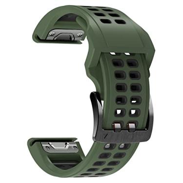 Imagem de MURVE Pulseiras de relógio inteligente para Garmin Fenix 7X, Fenix 6X, 3hr, Fenix 5x, Descent MK2, Enduro, Pulseira Tactix Delta Quick Fit Release Sport Wristband 26mm Correa (Cor: