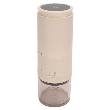 Imagem de Generic Moedor de café Pequeno USB Recarregável Com 38 Configurações de Moagem Ajustáveis ​​Moinho de café para Apartamento (Bege)
