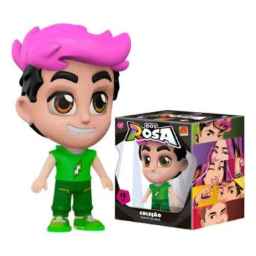 Imagem de Boneco Infantil Vinil 15cm Dos Rosa - Void - Algazarra - Algazarra Bri