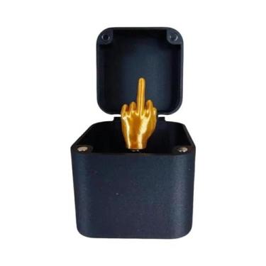 Imagem de Caixa De Presente Surpresa Pop-up Rosa Com Dedo Do Meio, Brinquedo De 