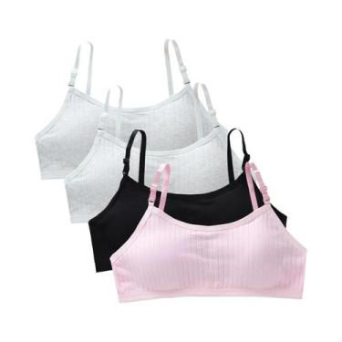 Imagem de Sutiãs De Treinamento Para Adolescentes (4 Peças) - Colete Sem Costura