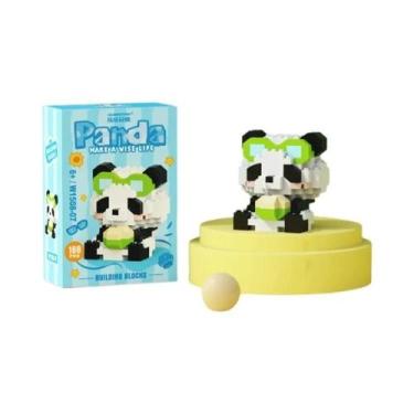 Imagem de Brinquedos Educativos De Blocos De Montar Panda Vermelho, Decoração De