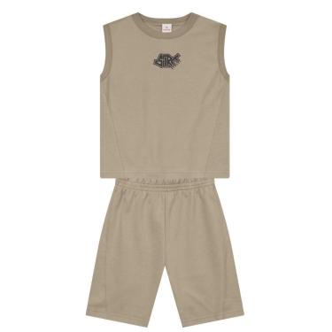 Imagem de Conjunto infantil menino estampado de skate Brandili-Masculino