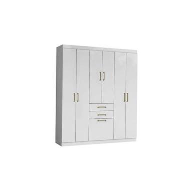 Imagem de Guarda Roupa 7 Portas 02 Gavetas Casal ou Solteiro Esposos Compacto - 