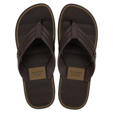 Imagem de Chinelo masculino cartago monterrey 12643, Marrom castor, 39
