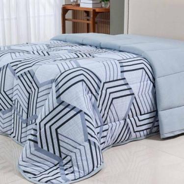 Imagem de Edredom Coberdrom Sonho Bom Solteiro em Malha - Cinza - 100% Algodão -